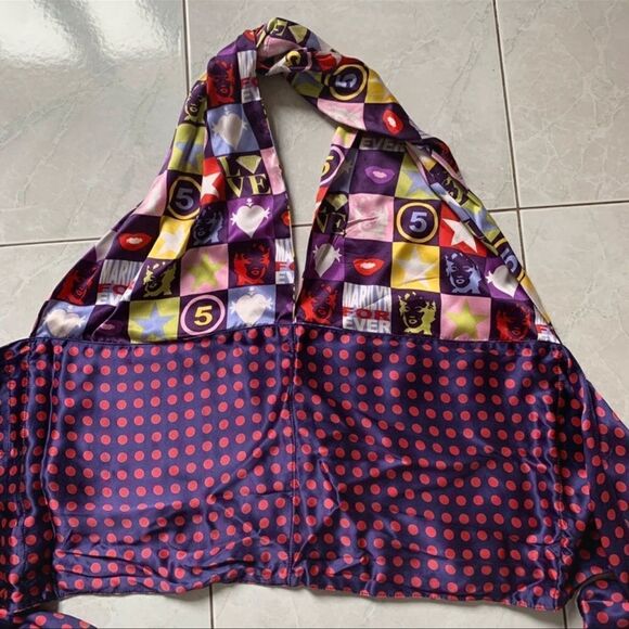 Marilyn Monroe sleeveless 100% silk top - Picture 3 of 9